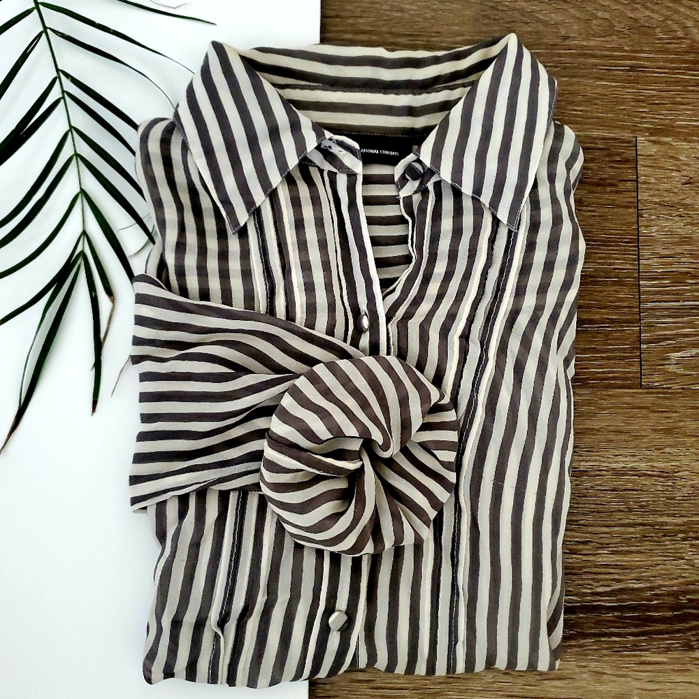 Intentional Concepts Striped Blouse